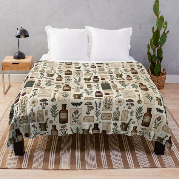 Item preview, Victorian Apothecary & Herbarium Archive – Dark Academia Pattern designed and sold by OpenDreamArts.