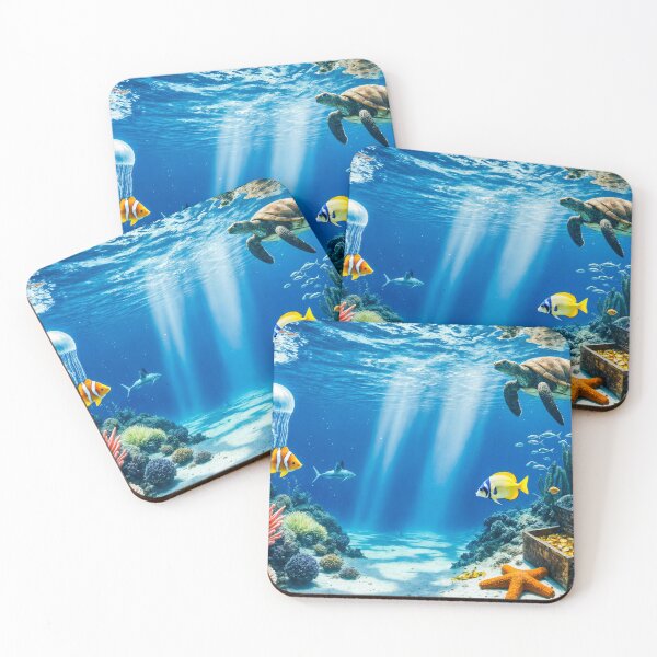 Item preview, Sunlit Deep Sea Marine Life Treasure Paradise designed and sold by GraffiTimi.