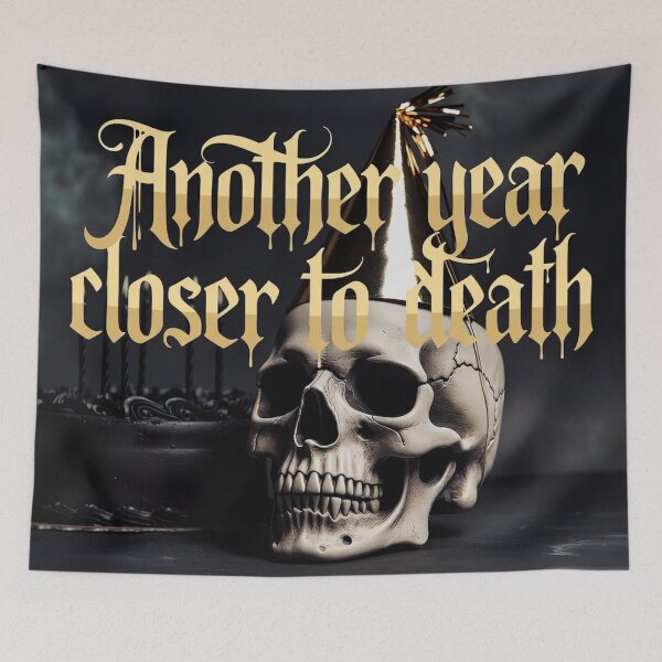 Item preview, One Year Closer To Death Dark Humor Birthday Card designed and sold by IntelliMindDesigns.