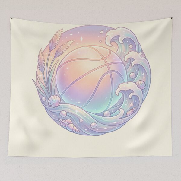 Item preview, Pastel Ocean Basketball Dreamscape Aesthetic designed and sold by MythicCotton.