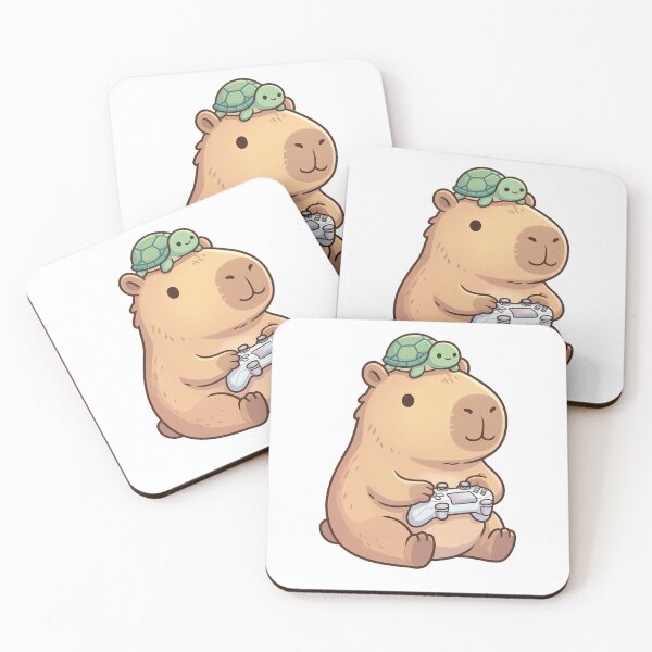 Item preview, Cute Capybara Playing Video Games designed and sold by studio-ssaam.