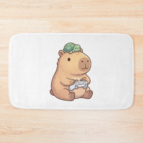 Item preview, Cute Capybara Playing Video Games designed and sold by studio-ssaam.