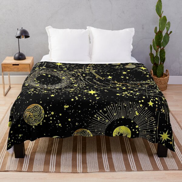 Item preview, vintage celestial gold stars and moon  designed and sold by FahdSpaceArt.