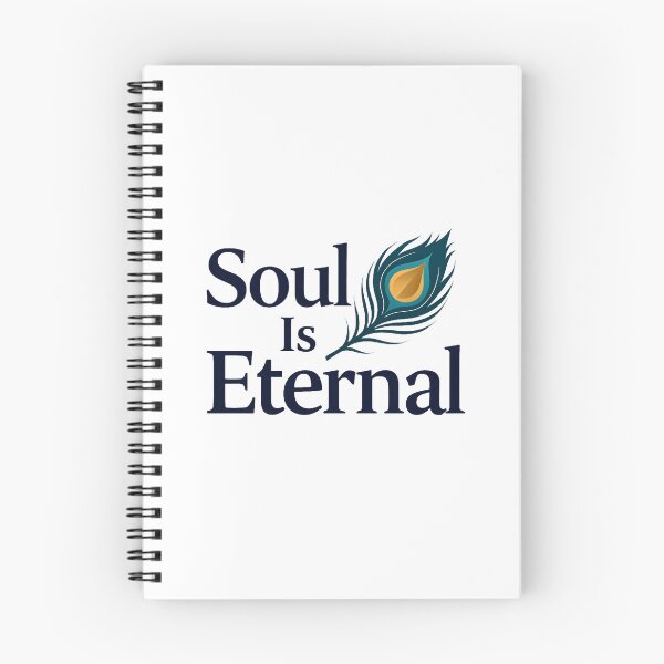 Item preview, Soul Is Eternal – Krishna Peacock Feather Spiritual Quote | Bhagavad Gita Wisdom Sticker & T-Shirt designed and sold by Nene's design.