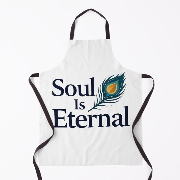 Item preview, Soul Is Eternal – Krishna Peacock Feather Spiritual Quote | Bhagavad Gita Wisdom Sticker & T-Shirt designed and sold by Nene's design.