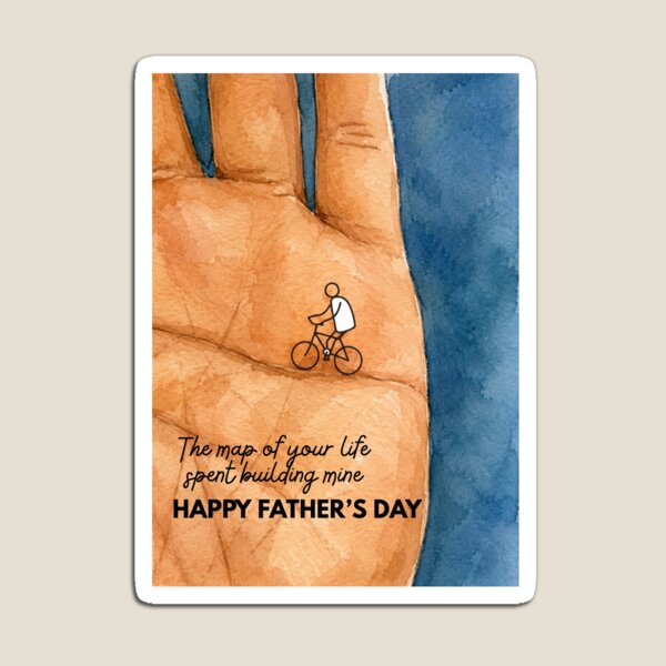 Item preview, The Map of Your Life Spent Building Mine – Happy Father's Day Card, Sentimental Dad Gift, Emotional Father Appreciation Card designed and sold by Sketchbook Studio by Aqsaa.