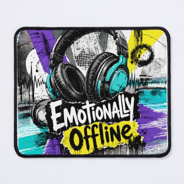 Item preview, Emotionally Offline Headphones Graphic T-shirt Gifts designed and sold by moxivra.
