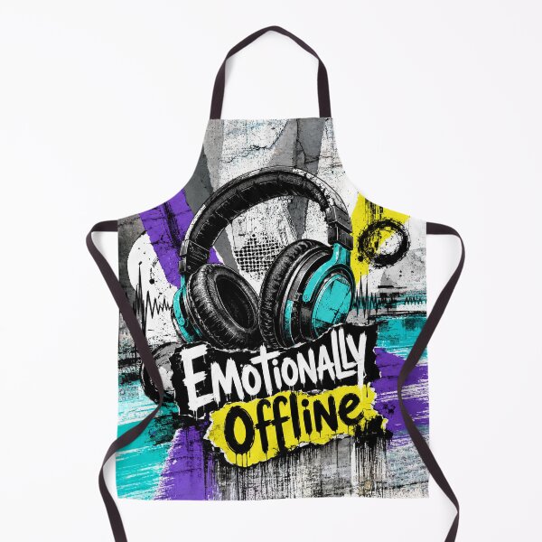 Item preview, Emotionally Offline Headphones Graphic T-shirt Gifts designed and sold by moxivra.