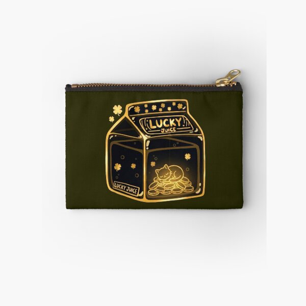 Item preview, Lucky Juice – Lucky Cat and Four Leaf Clover Aesthetic Milk Carton Design designed and sold by RedHDesign.