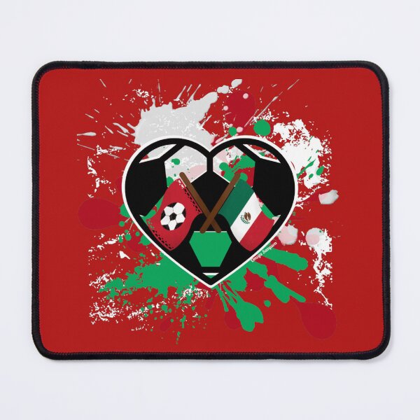 Item preview, Soccer and Mexican Flag Soccer Heart designed and sold by artbyomega.