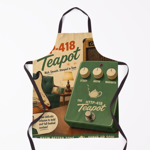 Item preview, HTTP-418 Teapot — Vintage Warm Tone Guitar Pedal Parody designed and sold by Mantramontics.