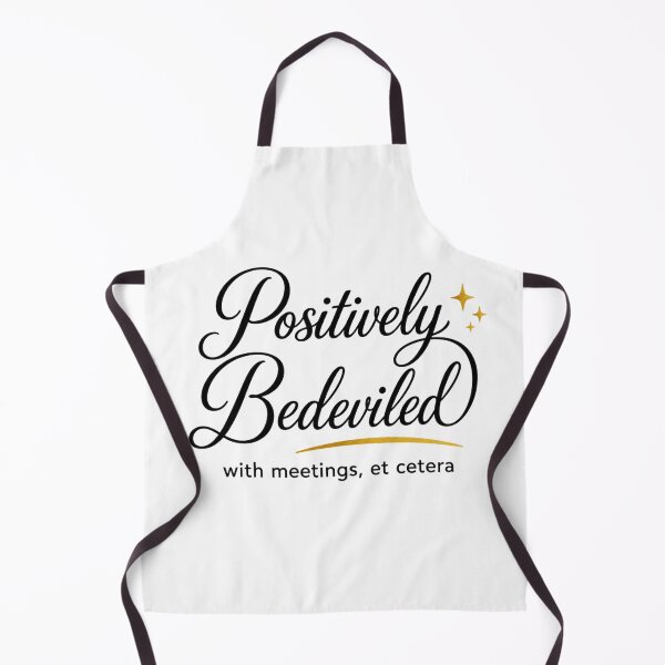 Item preview, Positively Bedeviled With Meetings, Et Cetera – Elegant Office Humor Sticker designed and sold by P’s stuff.