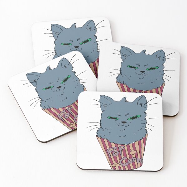 Item preview, Popcorn cat Cool gray designed and sold by dusty raccoon.