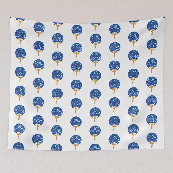 Item preview, Japanese Uchiwa Fan with Hanabi Fireworks designed and sold by Anne97s.