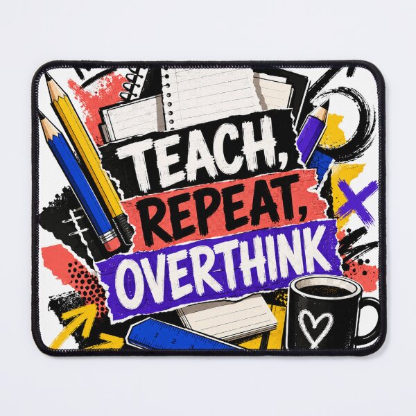 Item preview, Teach Repeat Overthink Teacher Graphic T-shirt, Gifts designed and sold by moxivra.