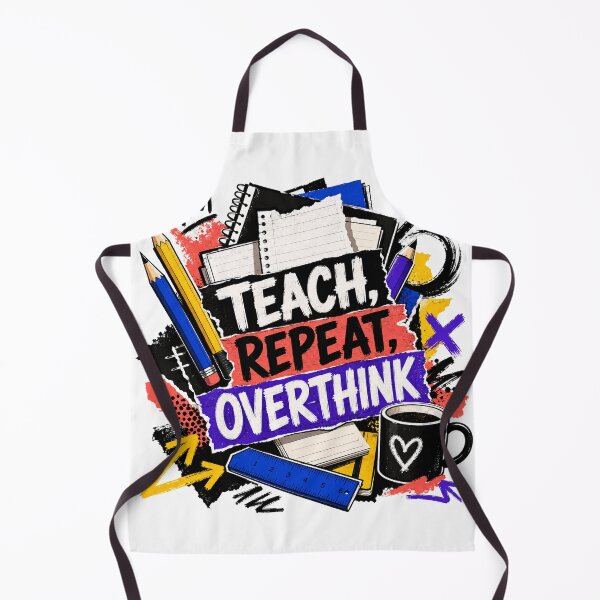 Item preview, Teach Repeat Overthink Teacher Graphic T-shirt, Gifts designed and sold by moxivra.