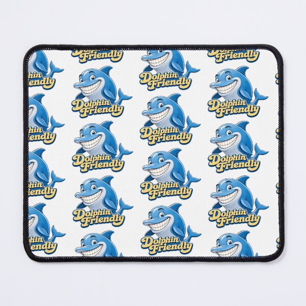 Item preview, Dolphin Friendly , smiling dolphin designed and sold by CornershopTee.