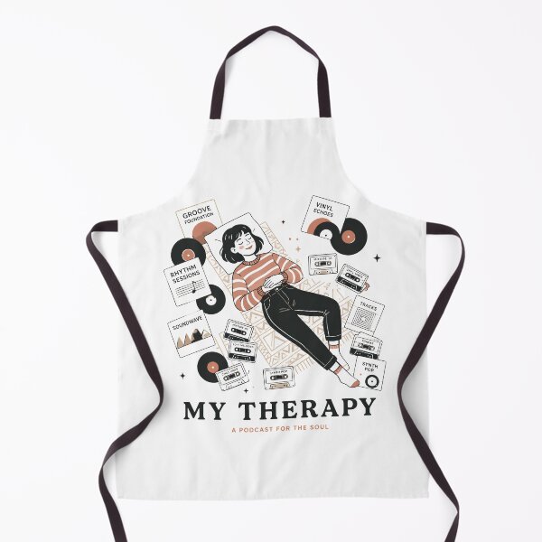 Item preview, Retro Music Therapy | Vinyl Cassette Design designed and sold by PrintTycoon.