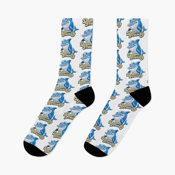Item preview, Dolphin Friendly , smiling dolphin designed and sold by CornershopTee.