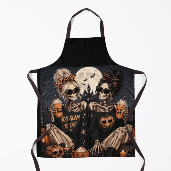 Item preview, Too Glam To Die Gothic Skeleton Girls Halloween Fashion Design designed and sold by MotylekAnia.