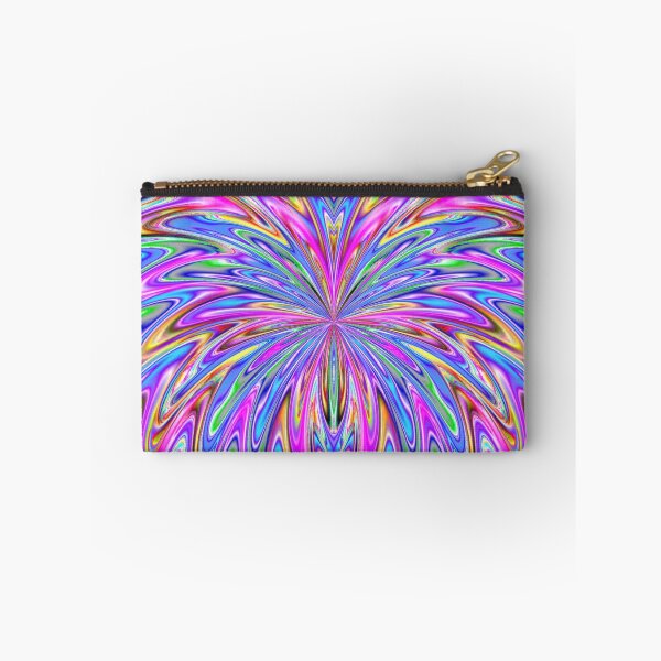 Aperçu de l'œuvre Papillon fractal abstrait 28 (rose, bleu, vert) créée et vendue par SXW Designs.