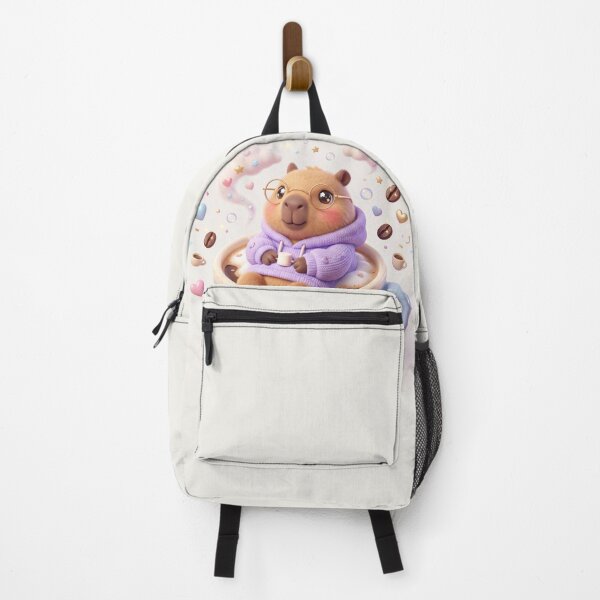 Item preview, Cute Capybara Coffee Lover Kawaii 3D Hoodie Animal Design designed and sold by animevers.