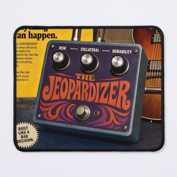 Item preview, The Jeopardizer — Vintage Risk & Chaos Guitar Pedal Parody designed and sold by Mantramontics.