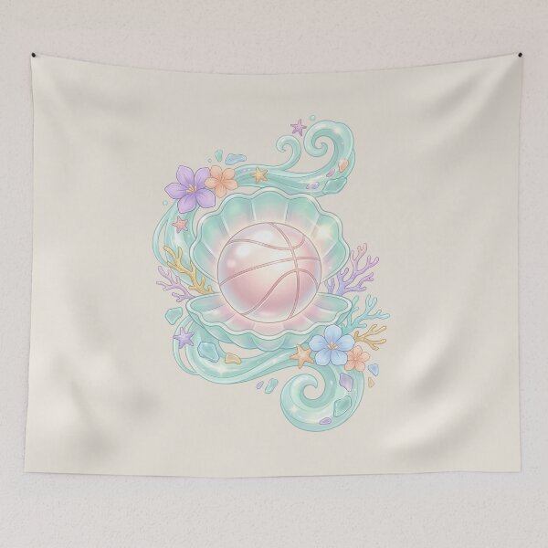 Item preview, Pastel Pearl Basketball Mermaidcore Fantasy designed and sold by MythicCotton.