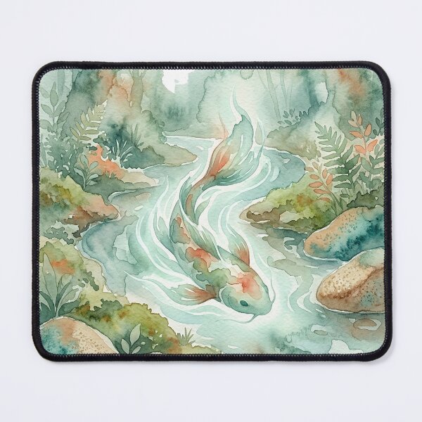Item preview, Magical Koi River Spirit in Enchanted Forest designed and sold by GrabaHuk.