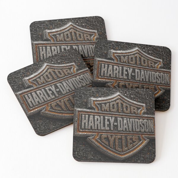 Item preview, Harley-Davidson Shield Mosaic Edition | Premium 3D Chrome Emblem Artwork designed and sold by JcAbstractArt.