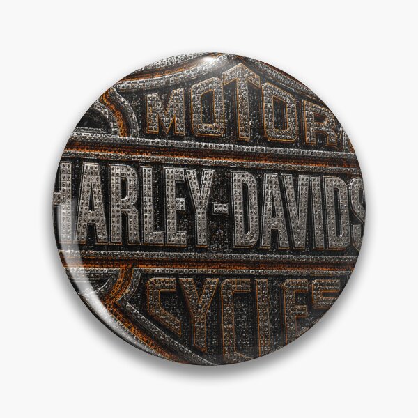 Item preview, Harley-Davidson Shield Mosaic Edition | Premium 3D Chrome Emblem Artwork designed and sold by JcAbstractArt.