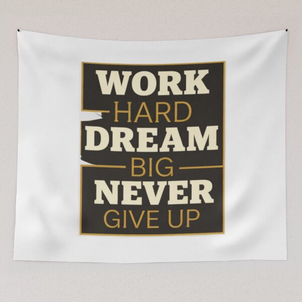 Item preview, WORK HARD | DREAM BIG | NEVER GIVE UP  designed and sold by NovaInfinityStudio.
