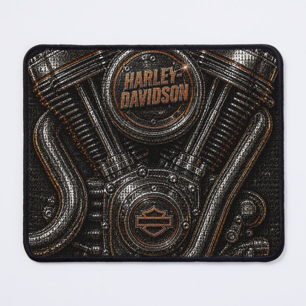 Item preview, Harley-Davidson V-Twin Mosaic Edition | Iconic 3D Chrome Engine Artwork designed and sold by JcAbstractArt.