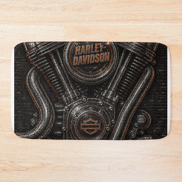 Item preview, Harley-Davidson V-Twin Mosaic Edition | Iconic 3D Chrome Engine Artwork designed and sold by JcAbstractArt.