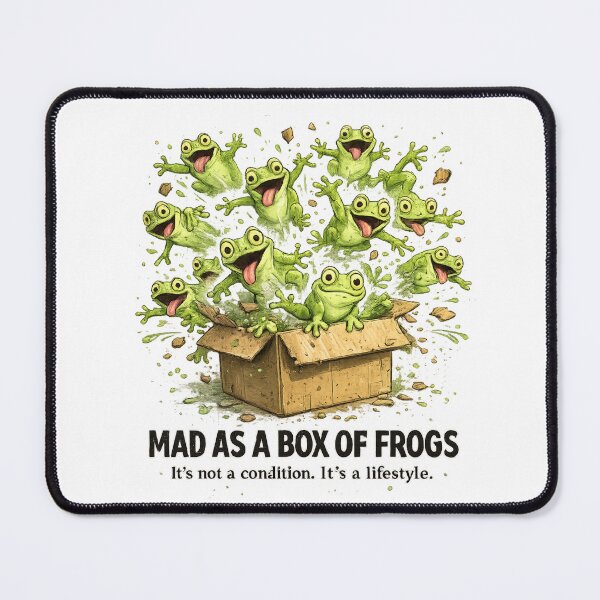 Item preview, Mad As A Box Of Frogs – It's Not A Condition It's A Lifestyle designed and sold by lazydogonline.