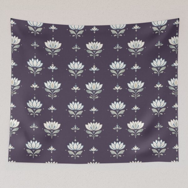 Item preview, Elegant Lotus Flower Pattern designed and sold by TheFourthGarden.