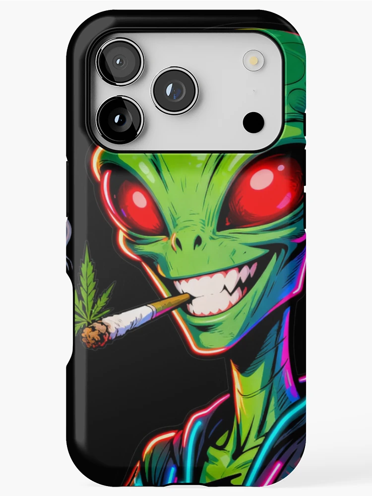 Thumbnail 1 of 4, iPhone Case, High Tech Alien designed and sold by KingCuppaDigitalArt.