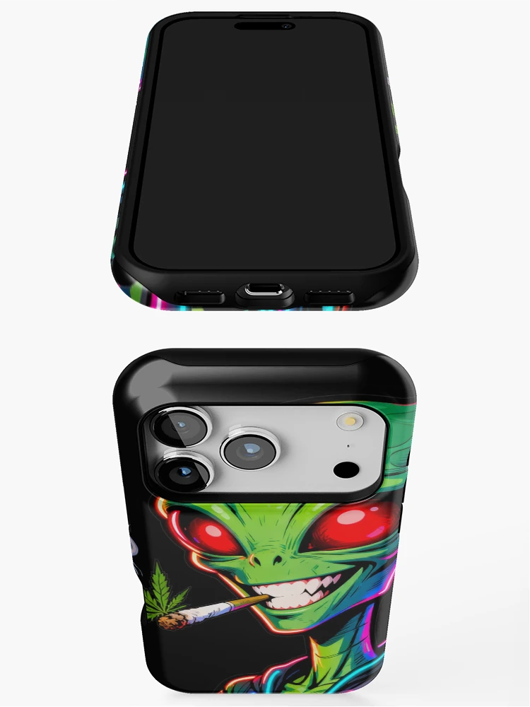 Thumbnail 3 of 4, iPhone Case, High Tech Alien designed and sold by KingCuppaDigitalArt.