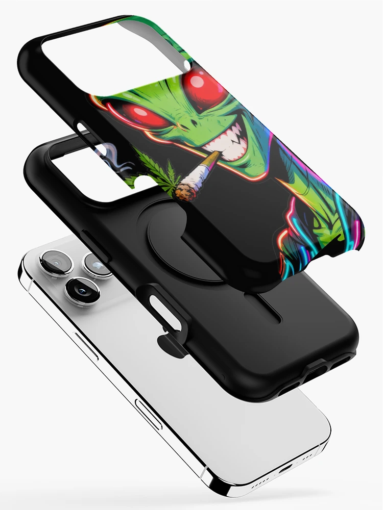 Thumbnail 2 of 4, iPhone Case, High Tech Alien designed and sold by KingCuppaDigitalArt.