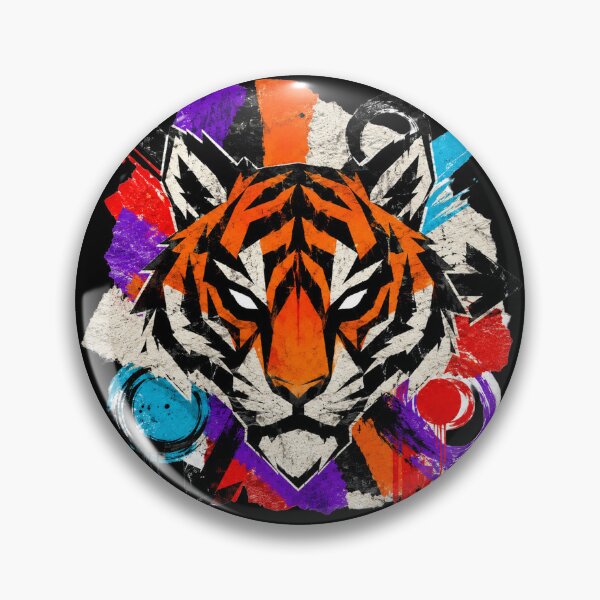 Item preview, Geometric Tiger Street Art Graphic T-shirt, Gifts designed and sold by moxivra.