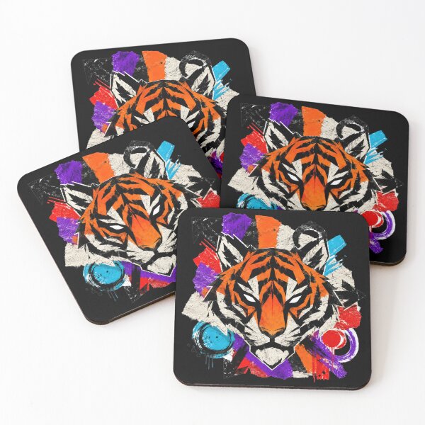 Item preview, Geometric Tiger Street Art Graphic T-shirt, Gifts designed and sold by moxivra.