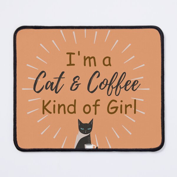Item preview, Cat & Coffee Kind of Girl designed and sold by tubiela.