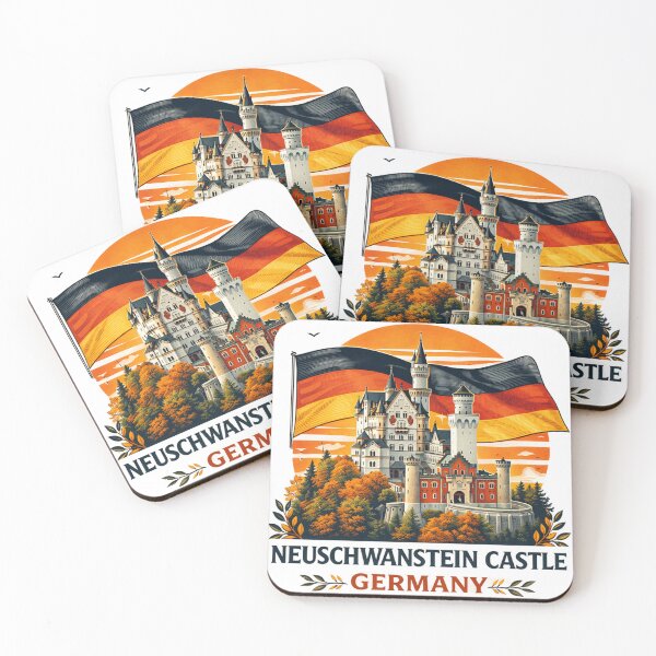Item preview, A Vintage Illustration of Neuschwanstein Castle - Bavaria - Germany designed and sold by devonclemon.