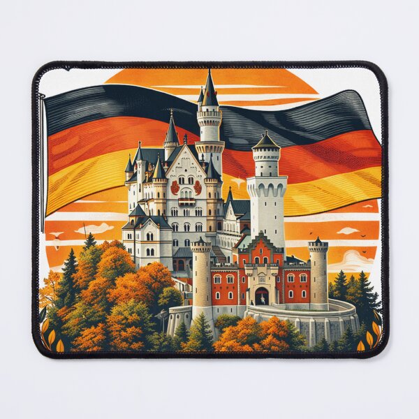 Item preview, A Vintage Illustration of Neuschwanstein Castle - Bavaria - Germany designed and sold by devonclemon.