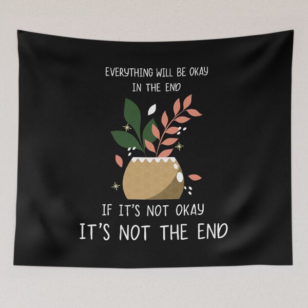 Item preview, Everything Will Be Okay Quote Art designed and sold by graphicnew.