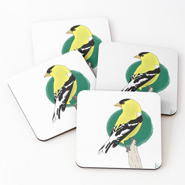 Item preview, Comic book style yellow goldfinch designed and sold by mousse-tache.