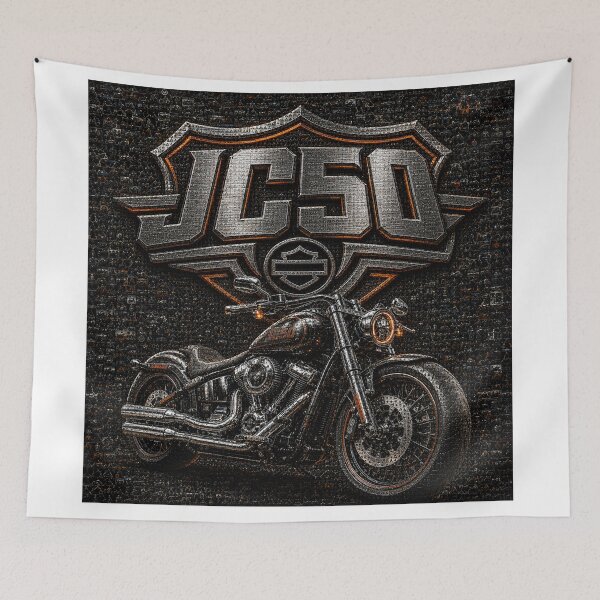 Item preview, JC50 Chrome Mosaic Rider Edition | Premium 3D Custom Motorcycle designed and sold by JcAbstractArt.
