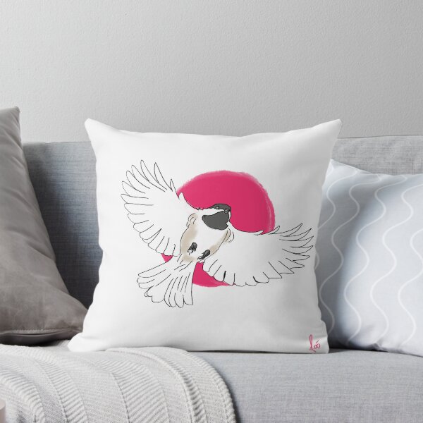 Item preview, Black-capped chickadee in flight, comic strip style designed and sold by mousse-tache.