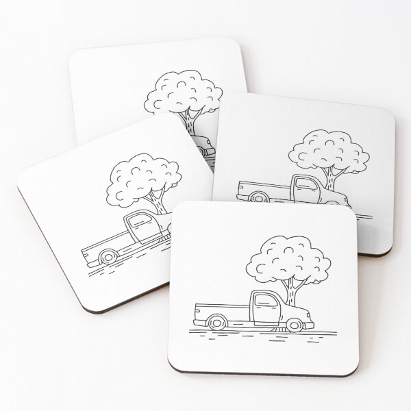 Item preview, Truck Parked Beneath Tree Branch designed and sold by rasagamastore.