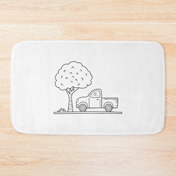Item preview, Truck Parked Under Tree in Parking Area designed and sold by rasagamastore.